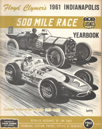 FLOYD CLYMER'S INDIANAPOLIS 500 MILE RACE YEARBOOK 1961